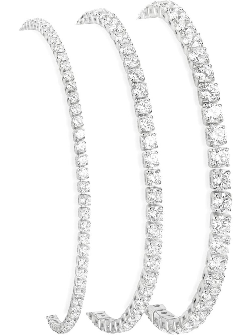 Trendy 925 Sterling Silver & Gold Plated Bracelets Set, Adjustable Cuff Jewelry